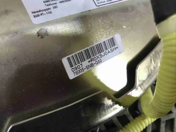 Фото запчасти Подушка безопасности боковая (в сиденье) 78005-SNB-G82 Honda Civic