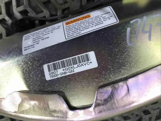 Фото запчасти Подушка безопасности боковая (в сиденье) 78000-SNB-G82 Honda Civic