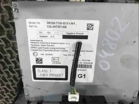 Фото запчасти Магнитола 39100-T1G-G111 Honda CR-V