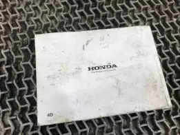 Руководство по эксплуатации (сервисная книжка)  Honda Civic