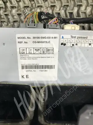Фото запчасти Магнитола 39100-SMG-E514 Honda Civic